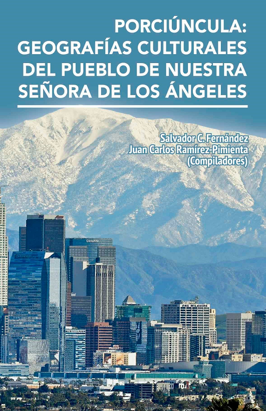 Picture of Los Angles skyline with the snowy mountain in the background