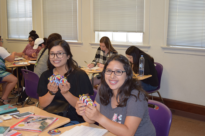 students in class